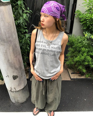 Bustline Lettering Tank Top