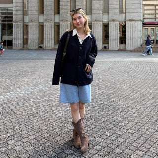 Suede pointed-toe half boots