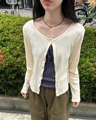 Daily Round Neck Cardigan
