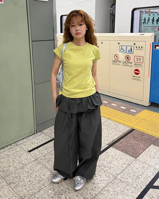Waist strap skirt & track pants
