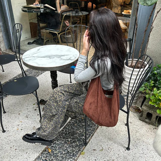 Daily Suede Shoulder Bag