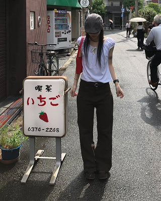 Simple square shoulder bag