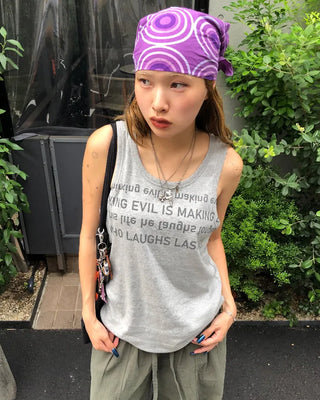 Bustline Lettering Tank Top