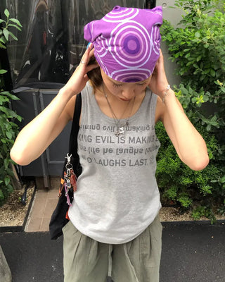 Bustline Lettering Tank Top