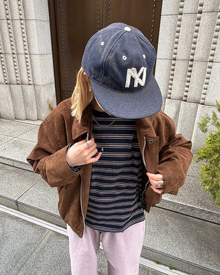 Suede Yoke Line Point Zip-Up Blouson