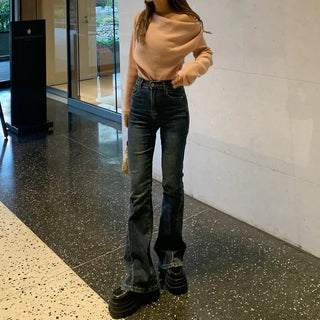 Drape Off-Shoulder Fleece T-Shirt