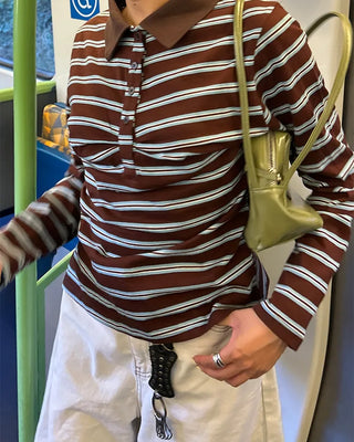 2-way center seam leather tote bag