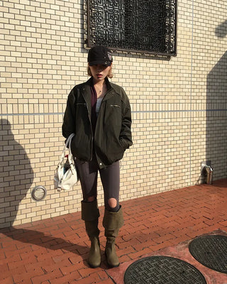 Zip-fly nylon jacket