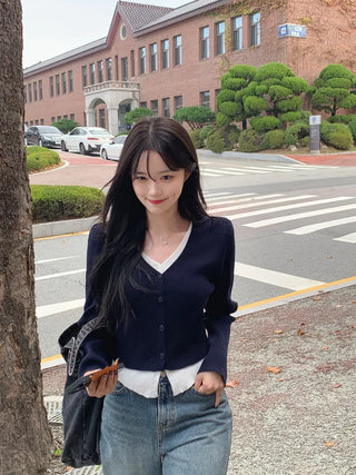 Day layered knit cardigan