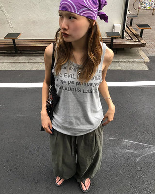 Bustline Lettering Tank Top