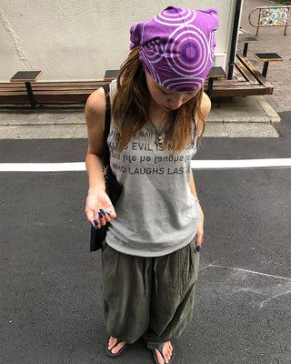 Bustline Lettering Tank Top