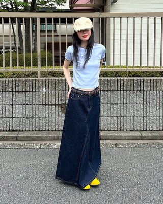 Leather twist belt