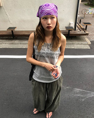 Bustline Lettering Tank Top
