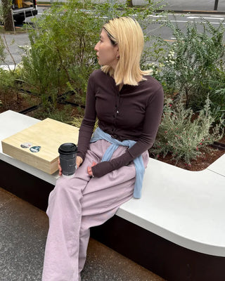 Semi-Clothed Slim Cardigan