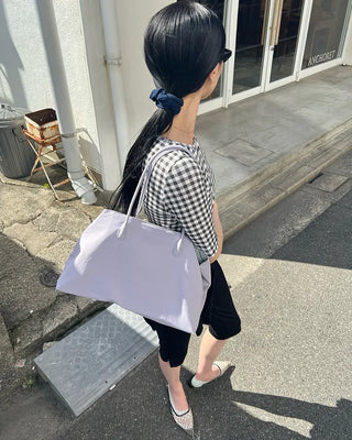 Dot mesh flat shoes