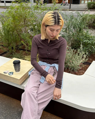 Semi-Clothed Slim Cardigan