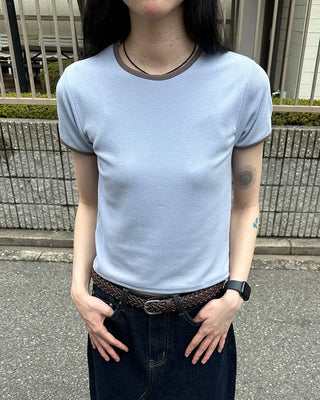 Leather twist belt