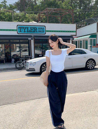 Elastic waist pants (2 colors)