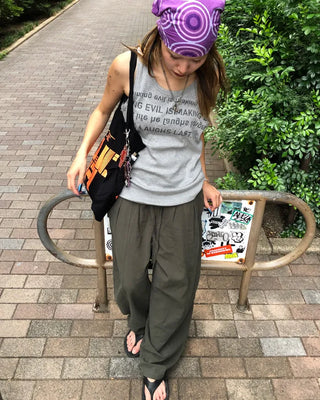 Bustline Lettering Tank Top