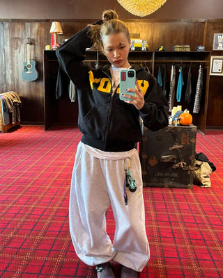(ORIGINAL) Side-tuck Loose Fit Sweatpants (Fleece Lined)