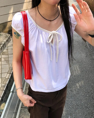 Simple square shoulder bag