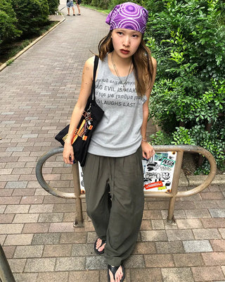 Bustline Lettering Tank Top