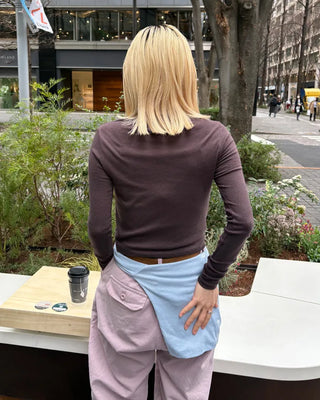 Semi-Clothed Slim Cardigan