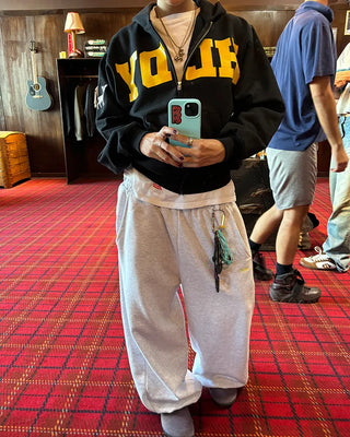 (ORIGINAL) Side-tuck Loose Fit Sweatpants (Fleece Lined)