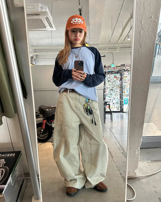 (Unisex) Double Knee Carpenter Balloon Pants