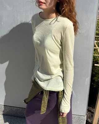 Simple Layered Long Sleeve T-Shirt