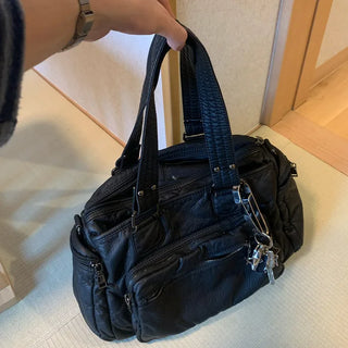 Multi-pocket vintage bag