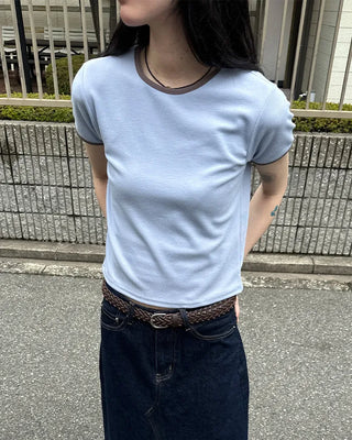 Leather twist belt