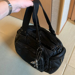 Multi-pocket vintage bag