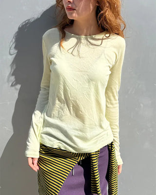 Simple Layered Long Sleeve T-Shirt