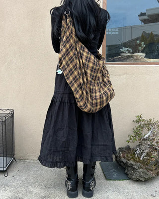 Lace frill maxi skirt