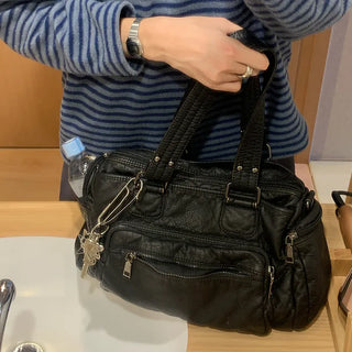 Multi-pocket vintage bag