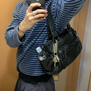 Multi-pocket vintage bag