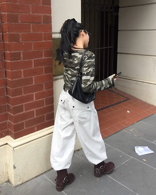 [4th Re-release] (ORIGINAL) Lettering Camo Long Sleeve T-Shirt