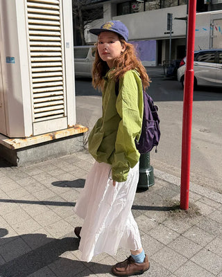 Tiered long skirt