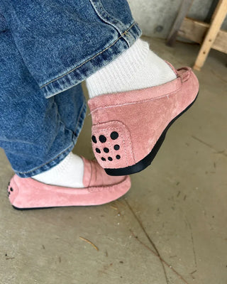 Suede Driving Flat Loafers