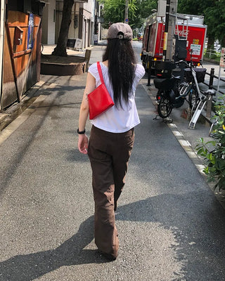 Simple square shoulder bag