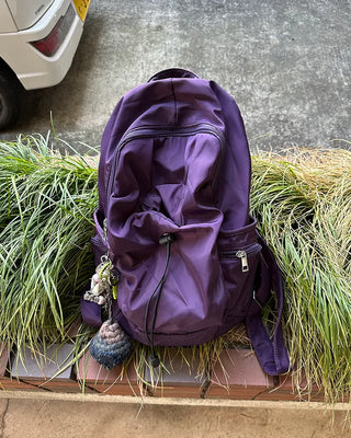 Drawstring Point Multi-Pocket Backpack