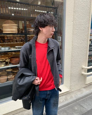 (Unisex) Simple Round Long Sleeve T-Shirt