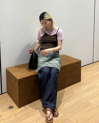 Wool Tencel Slim Short Sleeve T-Shirt
