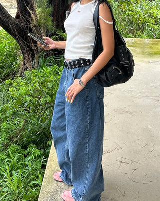 HIDE Stitch Camisole Waffle Tank Top