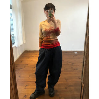 Cotton balloon pants