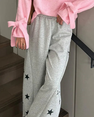 Star-embellished jogger sweatpants