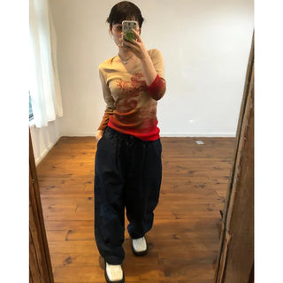 Cotton balloon pants