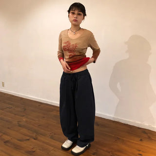 Cotton balloon pants