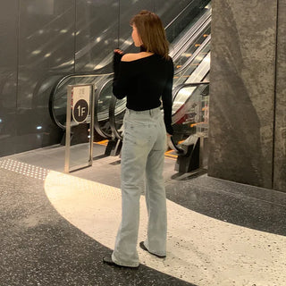 Choker cutoff knit